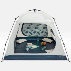 Quechua Abri De Camping 4 Places - Base Easy Fresh - Polyvalent, Instantané à Arceaux -Camping Fournitures Boutique abri de camping 4 places base easy fresh polyvalent instantane a arceaux 2