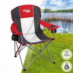 Camping Fournitures Boutique -Camping Fournitures Boutique aktive chaise de camping xl avec porte gobelet 1