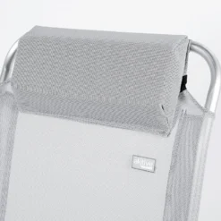 AKTIVE - Chaise Pliante Haute Avec Dossier Haut Réglable 5 Positions, Gris -Camping Fournitures Boutique aktive chaise pliante haute avec dossier haut reglable 5 positions gris 4