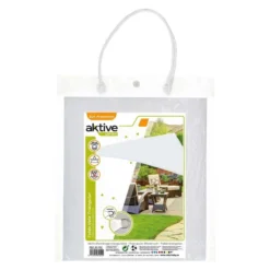 Aktive Garden Store D'ombrage Triangulaire Blanc -Camping Fournitures Boutique aktive garden store dombrage triangulaire blanc 3