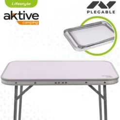 AKTIVE - Table Pliante Avec Poignée De Transport. Table De Camping 60x40x50 Cm 7 AKTIVE - Table Pliante Avec Poignée De Transport. Table De Camping 60x40x50 Cm -Camping Fournitures Boutique aktive table pliante avec poignee de transport table de camping 60x40x50 cm 2