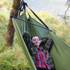 Auvent 2 En 1 - Bâche Et Hamac 330 X 120 - Vert -Camping Fournitures Boutique auvent 2 en 1 bache et hamac 330 x 120 vert 2