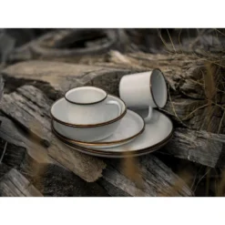 Barebones Assiettes Et Plateaux En émail - 2 Pièces - Coquille D'Oeuf -Camping Fournitures Boutique barebones assiettes et plateaux en email 2 pieces coquille doeuf 2