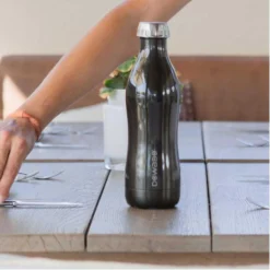 Bouteille Isotherme Double Paroi Collection Metallic - 750 Ml - Bleu -Camping Fournitures Boutique bouteille isotherme double paroi collection metallic 750 ml bleu 4