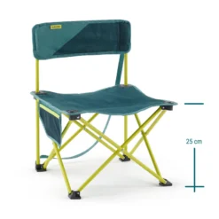 Quechua CHAISE BASSE PLIANTE DE CAMPING MH100 Jaune -Camping Fournitures Boutique chaise basse pliante de camping mh100 jaune 3