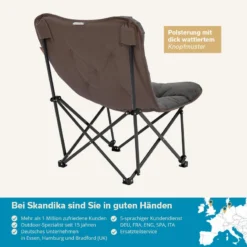 Chaise De Camping Pliante - Mala - Sac De Transport - Rembourrée - Max. 135 Kg -Camping Fournitures Boutique chaise de camping pliante mala sac de transport rembourree max 135 kg 5