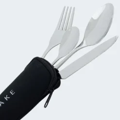 Couverts De Camping Set | Fourchette, Couteau, 2 Cuillères | Incl. Sac | Acier -Camping Fournitures Boutique couverts de camping set fourchette couteau 2 cuilleres incl sac acier 3