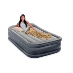 Intex Deluxe Pillow Rest Raised Twin - Lit Gonflable - 191x99x42cm - Avec Accessoires -Camping Fournitures Boutique deluxe pillow rest raised twin lit gonflable 191x99x42cm avec accessoires 2