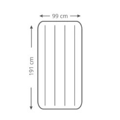 Intex Downy Twin Airbed With Foot BIP - Lit Gonflable - 191x99x25cm - Avec Accessoires -Camping Fournitures Boutique downy twin airbed with foot bip lit gonflable 191x99x25cm avec accessoires 3