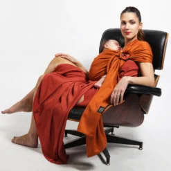 Echarpe Tissée Sans Nœud - Fauve -Camping Fournitures Boutique echarpe tissee sans noeud fauve 3