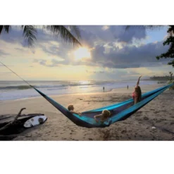 TICKET TO THE MOON Hamac King SizeAqua / Gris Foncé -Camping Fournitures Boutique hamac king sizeaqua gris fonce 4