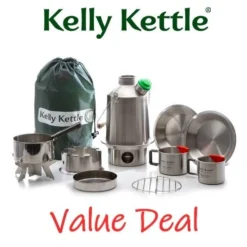 Kelly Kettle Kit Ultime 'Scout' - Acier Inoxydable NOUVEAU -Camping Fournitures Boutique kelly kettle kit ultime scout acier inoxydable nouveau 2
