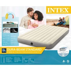 Matelas Gonflable - Intex Single-High -2 Personnes -Camping Fournitures Boutique matelas gonflable intex single high 2 personnes 4
