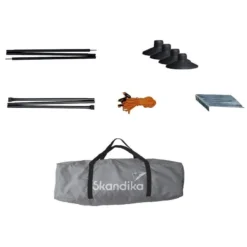 Paravent De Camping Bora - Brise-Vue - 6,0 X 1,4 M - Résistant Au Vent - Gris -Camping Fournitures Boutique paravent de camping bora brise vue 60 x 14 m resistant au vent gris 6