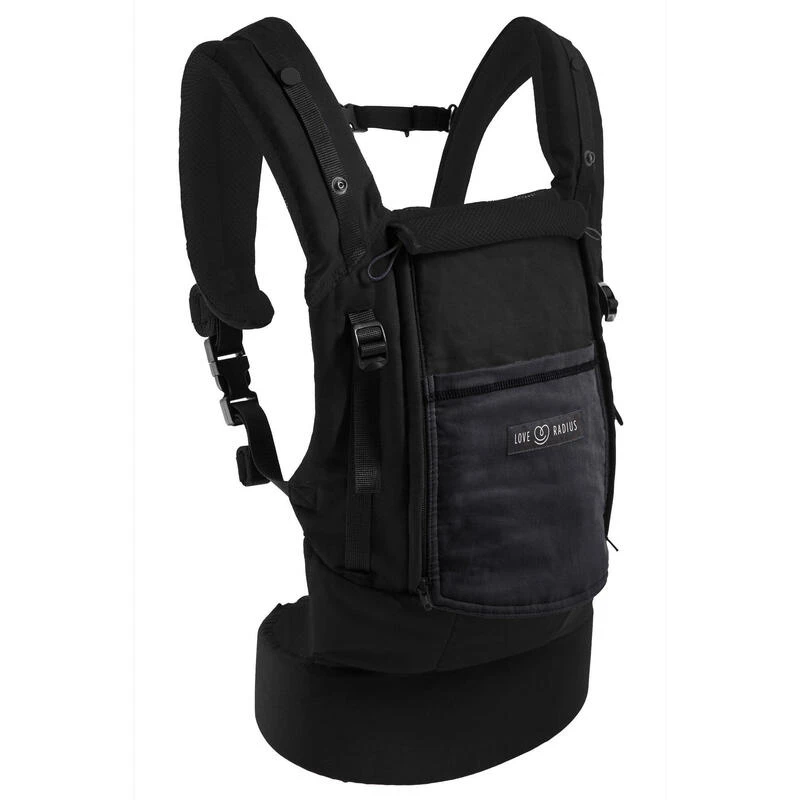 Porte-bébé PhysioCarrier 4m+ Noir - NOIR Poche Anthracite 1 Porte-bébé PhysioCarrier 4m+ Noir - NOIR Poche Anthracite