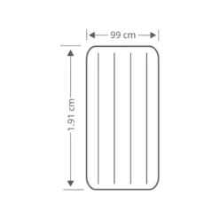 Intex Prestige Downy Jr. Twin Airbed - Lit Gonflable - 191x99x25cm - Avec Accessoires -Camping Fournitures Boutique prestige downy jr twin airbed lit gonflable 191x99x25cm avec accessoires 3