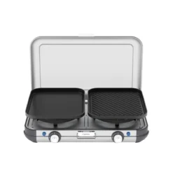 Campingaz Réchaud De Camping à Gaz 2 Feux Camp & Grill - Plancha, Grill Et Wok -Camping Fournitures Boutique rechaud de camping a gaz 2 feux camp and grill plancha grill et wok 3