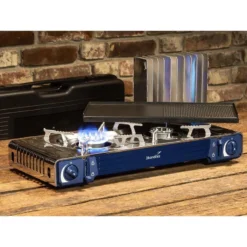 Set Réchaud à Gaz 2 Feux - Skandika Brann - Camping - Allumage Piezo - Mallette -Camping Fournitures Boutique set rechaud a gaz 2 feux skandika brann camping allumage piezo mallette 5