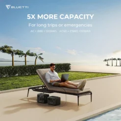 Station Électrique Portable BLUETTI AC60+B80+PV120 Pour Camping -Camping Fournitures Boutique station electrique portable bluetti ac60b80pv120 pour camping 2