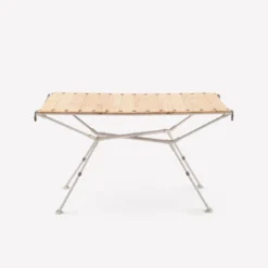 Quechua TABLE DE CAMPING COMPACTE 4/6 PERSONNES - PLATEAU BOIS - POCHE DE RANGEMENT -Camping Fournitures Boutique table de camping compacte 46 personnes plateau bois poche de rangement 9