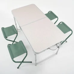 Quechua TABLE DE CAMPING PLIANTE - 4 TABOURETS - 4 À 6 PERSONNES -Camping Fournitures Boutique table de camping pliante 4 tabourets 4 a 6 personnes 4