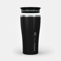 Quechua Tasse / Verre MH500 Isotherme (double Paroi Inox) Camp Du Randonneur 0,5L Noir -Camping Fournitures Boutique tasse verre mh500 isotherme double paroi inox camp du randonneur 05l noir 7