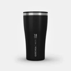 Quechua Tasse / Verre MH500 Isotherme (double Paroi Inox) Camp Du Randonneur 0,5L Noir -Camping Fournitures Boutique tasse verre mh500 isotherme double paroi inox camp du randonneur 05l noir 9