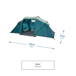 Quechua Tente à Arceaux De Camping - Arpenaz 4.2 - 4 Personnes - 2 Chambres -Camping Fournitures Boutique tente a arceaux de camping arpenaz 42 4 personnes 2 chambres 3