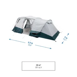 Quechua Tente à Arceaux De Camping - Arpenaz 6.3 F&B - 6 Personnes - 3 Chambres 12 Quechua Tente à Arceaux De Camping - Arpenaz 6.3 F&B - 6 Personnes - 3 Chambres -Camping Fournitures Boutique tente a arceaux de camping arpenaz 63 f and b 6 personnes 3 chambres 2