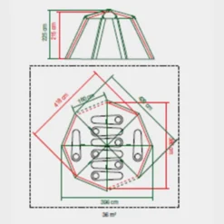 Tente Coleman 8 Personnes Octagon Gris -Camping Fournitures Boutique tente coleman 8 personnes octagon gris 6