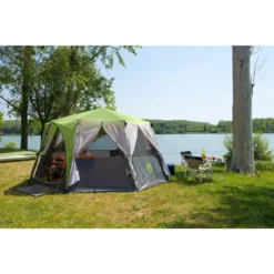 Tente Coleman Octagon 8 (Verte) -Camping Fournitures Boutique tente coleman octagon 8 verte 2