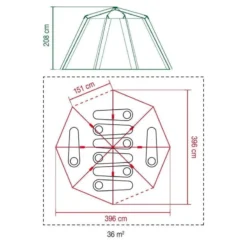 Tente Coleman Octagon Blackout 8 -Camping Fournitures Boutique tente coleman octagon blackout 8 5