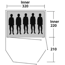Tente De Camping Outwell Earth 5 -Camping Fournitures Boutique tente de camping outwell earth 5 2