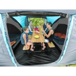 Tente Dôme Hammerfest 4 Sleeper Protect - Sol Cousu - 4 Pers - 2 Cabines Noires -Camping Fournitures Boutique tente dome hammerfest 4 sleeper protect sol cousu 4 pers 2 cabines noires 2