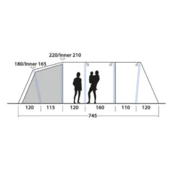 Tente Gonflable Outwell Knightdale 8PA -Camping Fournitures Boutique tente gonflable outwell knightdale 8pa 3