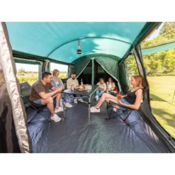 Tente Tunnel Familiale Montana 8 - Camping - 8 Personnes - 3 Cabines Sombres -Camping Fournitures Boutique tente tunnel familiale montana 8 camping 8 personnes 3 cabines sombres 2