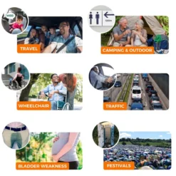 Toilette D'urgence Jonhy Wee, 3 Pièces -Camping Fournitures Boutique toilette durgence jonhy wee 3 pieces 6