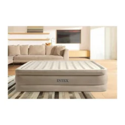 Intex Ultra Plush Queen Airbed - Lit Gonflable - 203x152x46cm - Compris Accessoires -Camping Fournitures Boutique ultra plush queen airbed lit gonflable 203x152x46cm compris accessoires 3